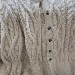Sisley extra long wool blend cardigan